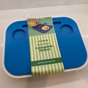 Outdoor Home Kitchen Collapsible Basket - Blue